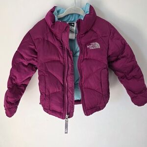 The North Face Magenta and Blue Toddler Jacket